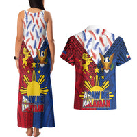 Philippines Independence Day 126th Anniversary Couples Matching Tank Maxi Dress and Hawaiian Shirt Polynesian Pattern National Flag Style LT03 - Polynesian Pride