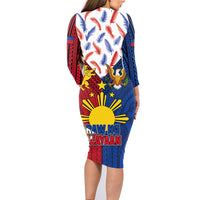 Philippines Independence Day 126th Anniversary Family Matching Long Sleeve Bodycon Dress and Hawaiian Shirt Polynesian Pattern National Flag Style LT03 - Polynesian Pride