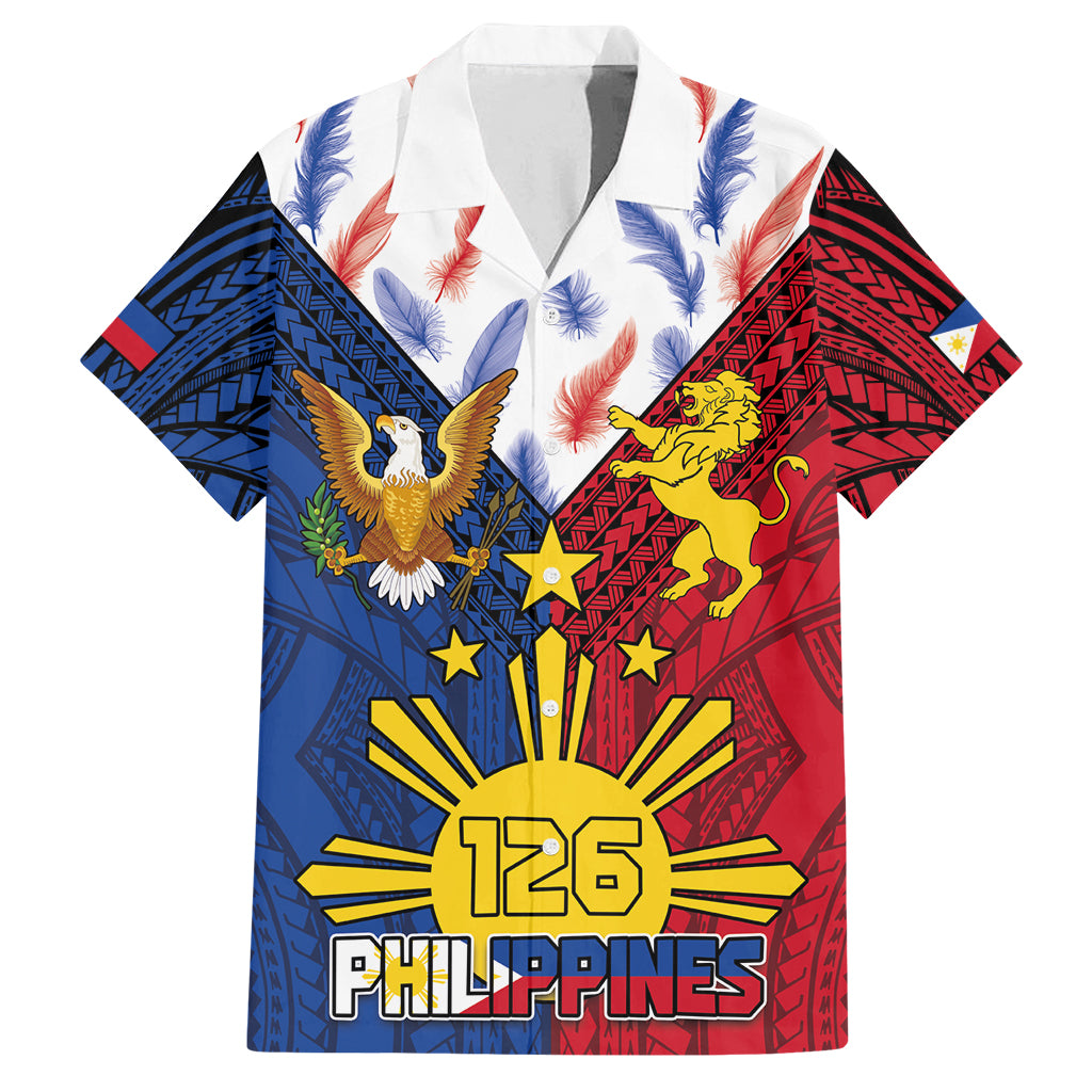 Philippines Independence Day 126th Anniversary Family Matching Tank Maxi Dress and Hawaiian Shirt Polynesian Pattern National Flag Style