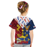 Philippines Independence Day 126th Anniversary Kid T Shirt Polynesian Pattern National Flag Style