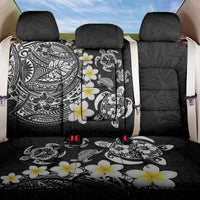 Hawaiian Plumeria Turtles Back Car Seat Cover Polynesian Art Tattoo LT03 One Size Black - Polynesian Pride
