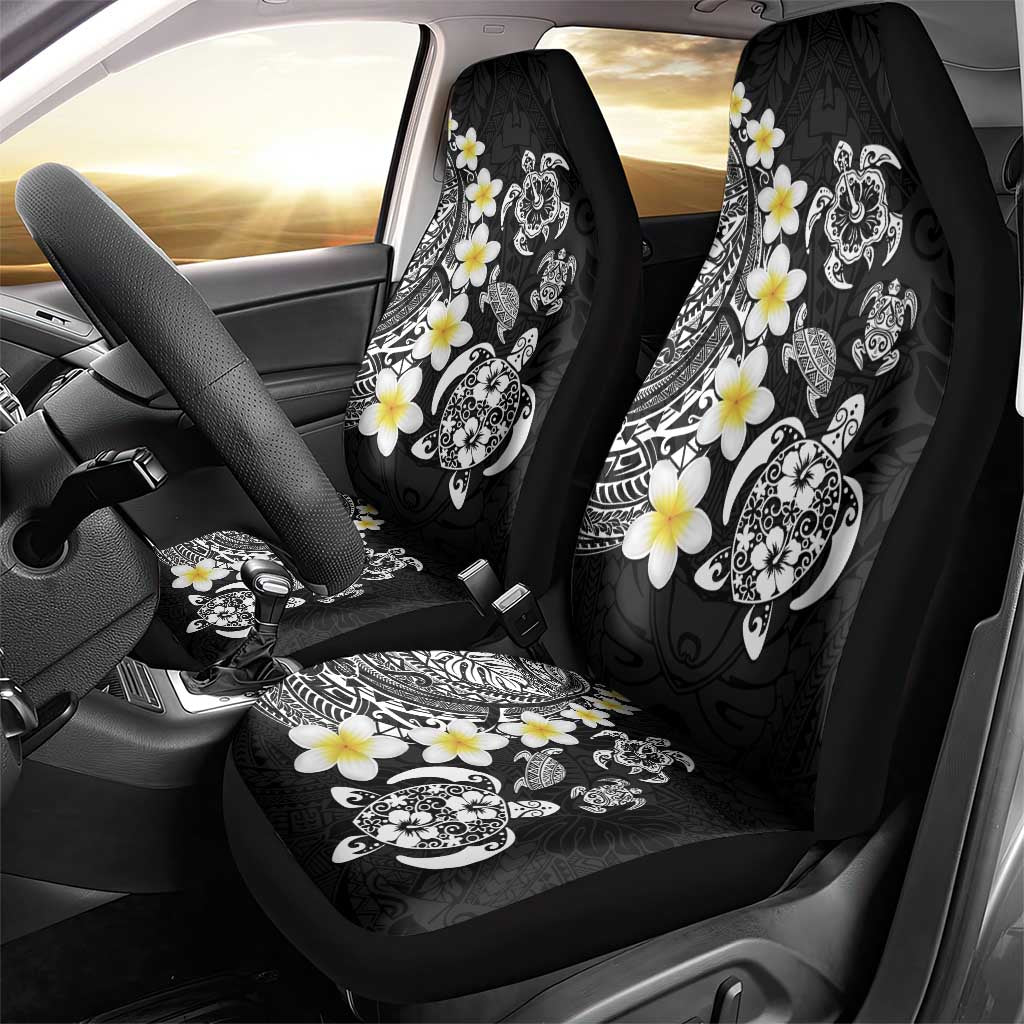Hawaiian Plumeria Turtles Car Seat Cover Polynesian Art Tattoo LT03 - Polynesian Pride
