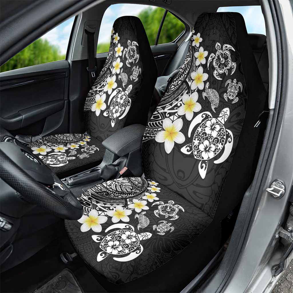 Hawaiian Plumeria Turtles Car Seat Cover Polynesian Art Tattoo LT03 - Polynesian Pride
