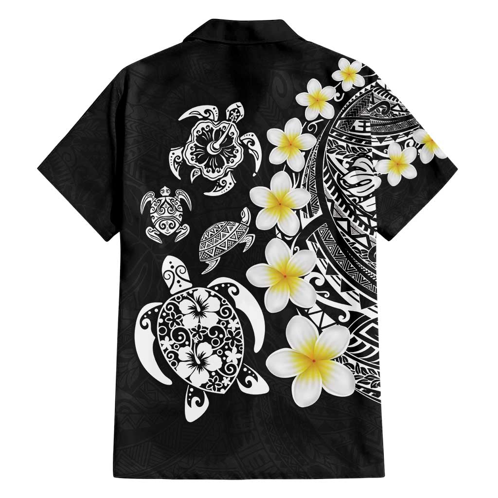 Hawaiian Plumeria Turtles Family Matching Puletasi and Hawaiian Shirt Polynesian Art Tattoo LT03 - Polynesian Pride