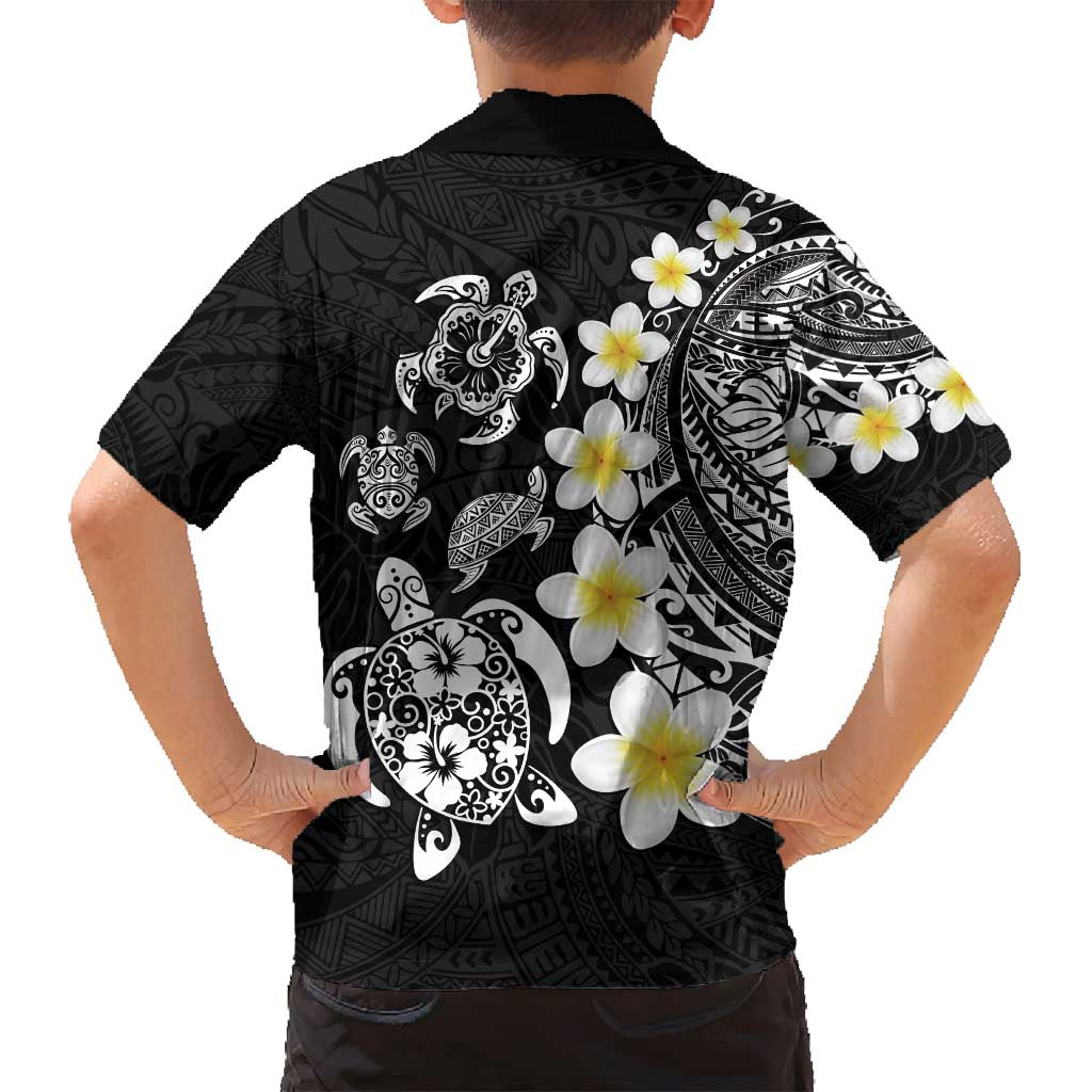 Hawaiian Plumeria Turtles Family Matching Tank Maxi Dress and Hawaiian Shirt Polynesian Art Tattoo LT03 - Polynesian Pride
