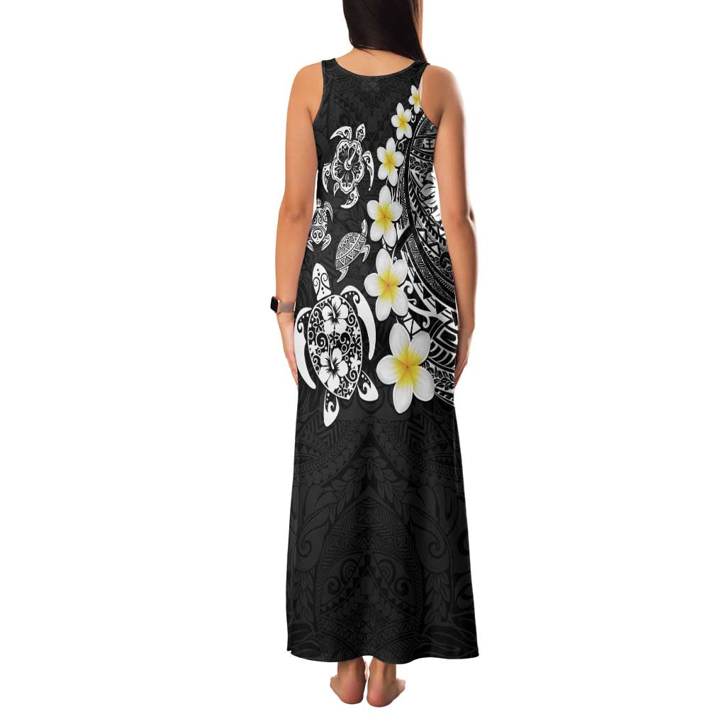 Hawaiian Plumeria Turtles Family Matching Tank Maxi Dress and Hawaiian Shirt Polynesian Art Tattoo LT03 - Polynesian Pride