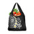 Hawaiian Plumeria Turtles Grocery Bag Polynesian Art Tattoo