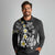 Hawaiian Plumeria Turtles Long Sleeve Polo Shirt Polynesian Art Tattoo