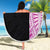 Samoan Art Tattoo Polynesian Pattern Beach Blanket Pink Out Color