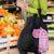 Samoan Art Tattoo Polynesian Pattern Grocery Bag Pink Out Color