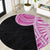 Samoan Art Tattoo Polynesian Pattern Round Carpet Pink Out Color