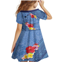 Bula Fiji Hibiscus and Plumeria Flowers Family Matching Mermaid Dress and Hawaiian Shirt Tapa Tattoo Polynesian Pattern LT03 - Polynesian Pride