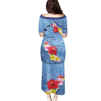 Bula Fiji Hibiscus and Plumeria Flowers Family Matching Puletasi and Hawaiian Shirt Tapa Tattoo Polynesian Pattern LT03 - Polynesian Pride