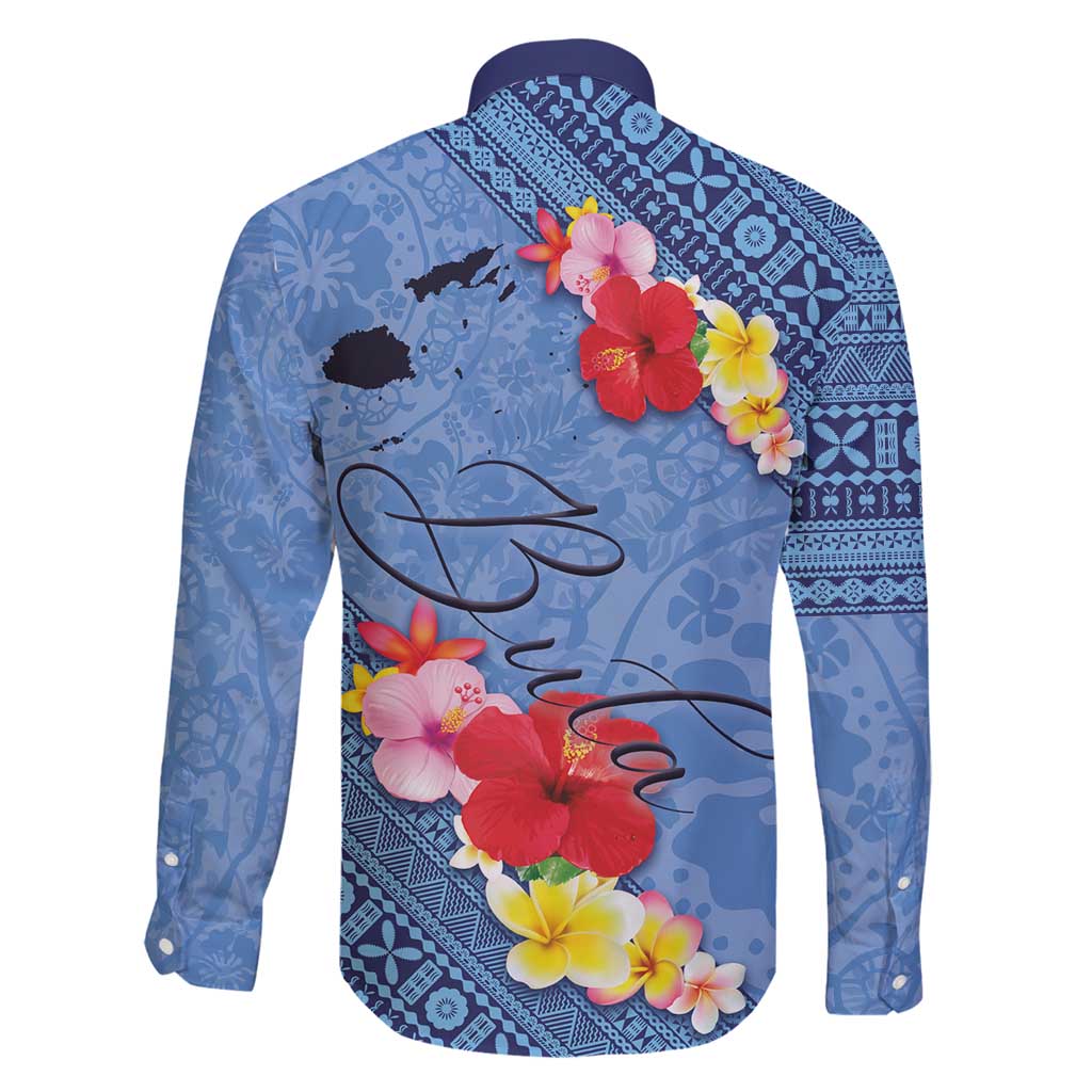 Bula Fiji Hibiscus and Plumeria Flowers Family Matching Summer Maxi Dress and Hawaiian Shirt Tapa Tattoo Polynesian Pattern LT03 - Polynesian Pride