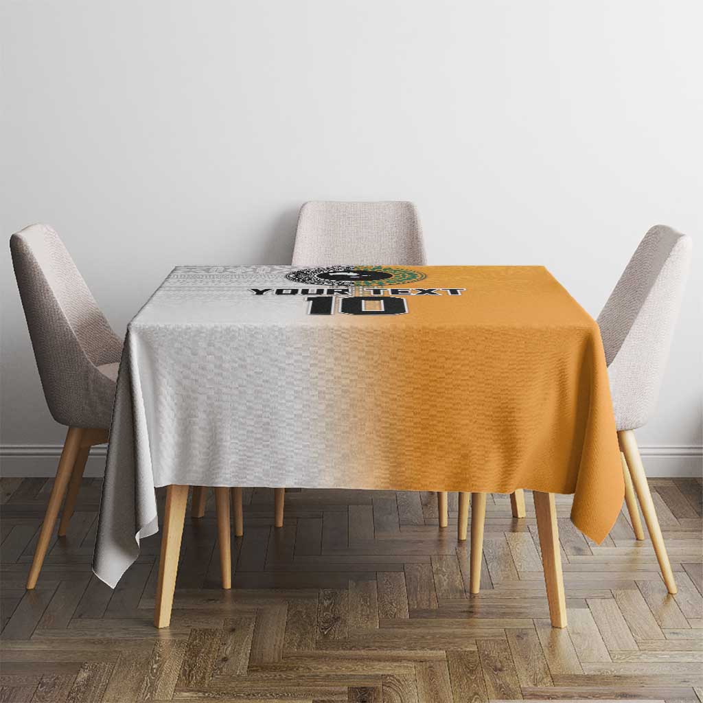 Custom Fiji and Australia Rugby Tablecloth Aboriginal and Fijian Masi Pattern