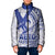 Samoa Pago Pago Aeto Padded Jacket Wingstyle Blue-White Color - Polynesian Pride