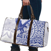 Samoa Pago Pago Aeto Travel Bag Wingstyle Blue-White Color - Polynesian Pride