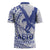 Samoa Pago Pago Aeto Zipper Polo Shirt Wingstyle Blue-White Color - Polynesian Pride