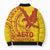 Samoa Pago Pago Aeto Bomber Puffer Jacket Wingstyle Red-Gold Color - Polynesian Pride