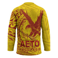 Samoa Pago Pago Aeto Hockey Jersey Wingstyle Red-Gold Color - Polynesian Pride