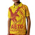 Samoa Pago Pago Aeto Kid Polo Shirt Wingstyle Red-Gold Color - Polynesian Pride