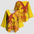 Samoa Pago Pago Aeto Kimono Sleeve Blouse Wingstyle Red-Gold Color - Polynesian Pride