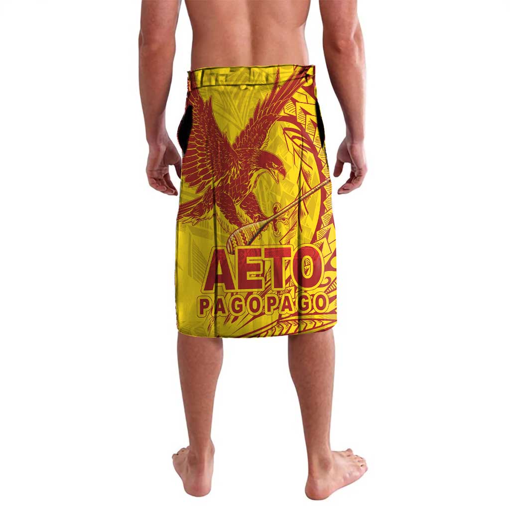 Samoa Pago Pago Aeto Lavalava Wingstyle Red-Gold Color - Polynesian Pride