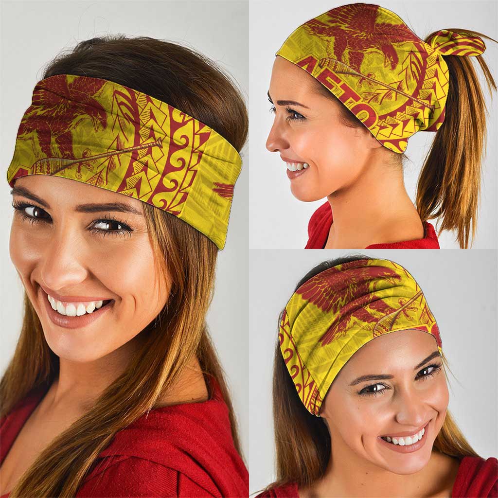 American Samoa Pago Pago Aeto Neck Gaiter Wingstyle Red-Gold Color LT03