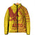 Samoa Pago Pago Aeto Padded Jacket Wingstyle Red-Gold Color - Polynesian Pride