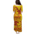 Samoa Pago Pago Aeto Puletasi Wingstyle Red-Gold Color - Polynesian Pride