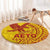 Samoa Pago Pago Aeto Round Carpet Wingstyle Red-Gold Color - Polynesian Pride