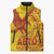Samoa Pago Pago Aeto Sleeveless Puffer Jacket Wingstyle Red-Gold Color - Polynesian Pride