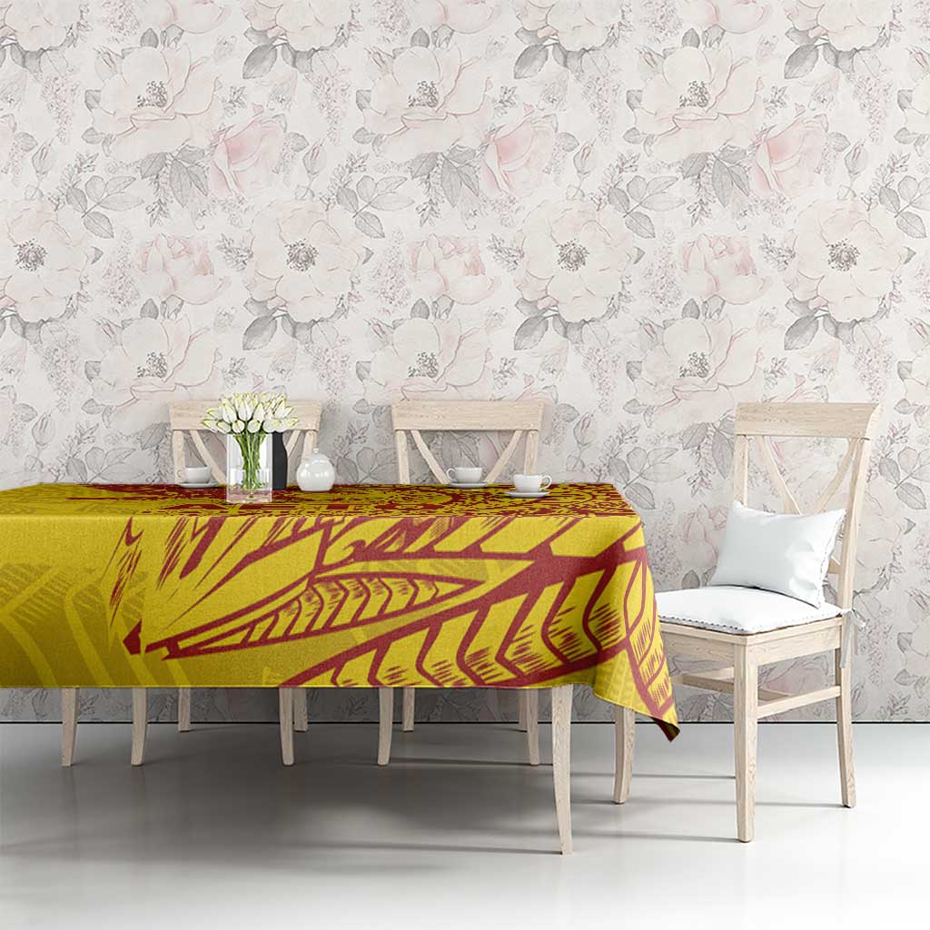 Samoa Pago Pago Aeto Tablecloth Wingstyle Red-Gold Color - Polynesian Pride