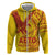 Samoa Pago Pago Aeto Zip Hoodie Wingstyle Red-Gold Color - Polynesian Pride