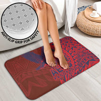 Samoa Pago Pago Aeto Bathroom Set Wingstyle Red-Blue Color - Polynesian Pride