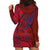 Samoa Pago Pago Aeto Hoodie Dress Wingstyle Red-Blue Color - Polynesian Pride