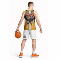 Samoa Pago Pago Aeto Basketball Jersey Bald Eagle with Polynesian Art Tattoos - Polynesian Pride