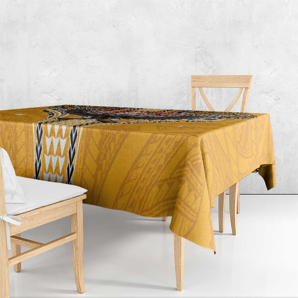 Samoa Pago Pago Aeto Tablecloth Bald Eagle with Polynesian Art Tattoos - Polynesian Pride