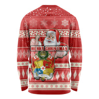tonga-christmas-long-sleeve-shirt-the-santa-coat-of-arms-with-ngatu-and-snow-pattern