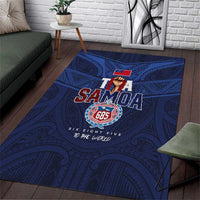 Rugby Toa Samoa Area Rug Champions Six Eight Five - Polynesian Pride