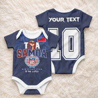 Custom Rugby Toa Samoa Baby Onesie Champions Six Eight Five LT03 - Polynesian Pride