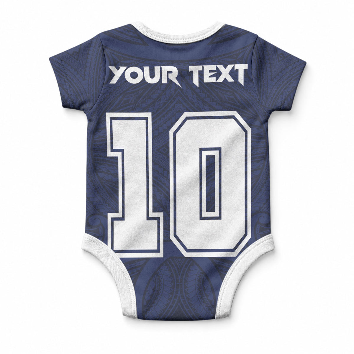 Custom Rugby Toa Samoa Baby Onesie Champions Six Eight Five LT03 - Polynesian Pride