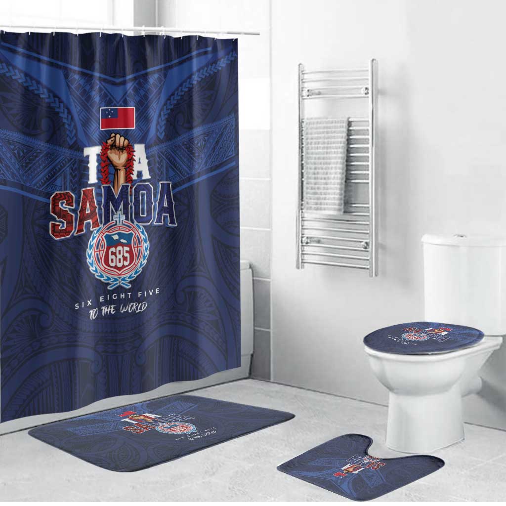 Rugby Toa Samoa Bathroom Set Champions Six Eight Five - Polynesian Pride