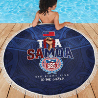 Rugby Toa Samoa Beach Blanket Champions Six Eight Five - Polynesian Pride