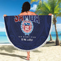 Rugby Toa Samoa Beach Blanket Champions Six Eight Five - Polynesian Pride