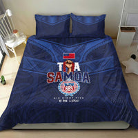 Rugby Toa Samoa Bedding Set Champions Six Eight Five - Polynesian Pride