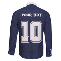 Custom Rugby Toa Samoa Family Matching Long Sleeve Bodycon Dress and Hawaiian Shirt Champions Six Eight Five - Polynesian Pride