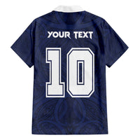 Custom Rugby Toa Samoa Family Matching Off The Shoulder Long Sleeve Dress and Hawaiian Shirt Champions Six Eight Five - Polynesian Pride