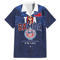 Custom Rugby Toa Samoa Family Matching Off Shoulder Short Dress and Hawaiian Shirt Champions Six Eight Five - Polynesian Pride