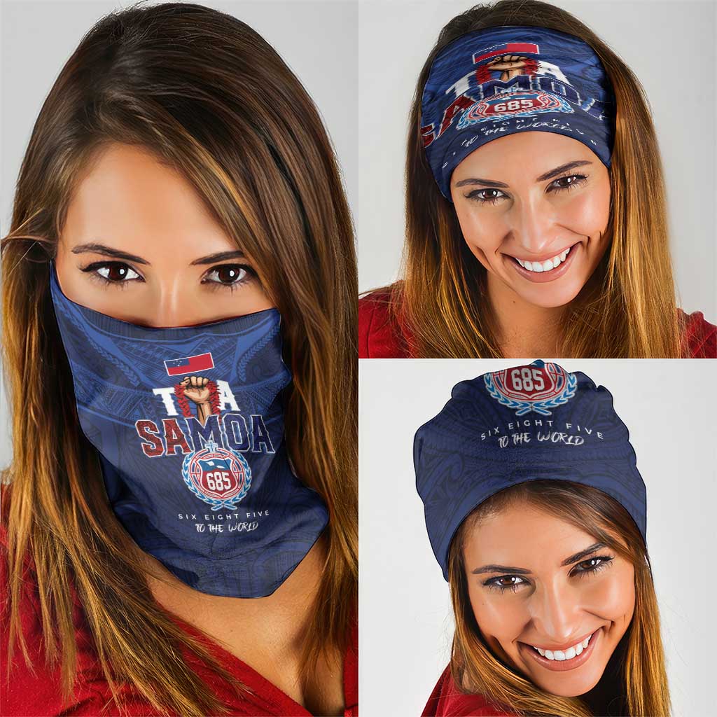 Rugby Toa Samoa Neck Gaiter Champions Six Eight Five - Polynesian Pride